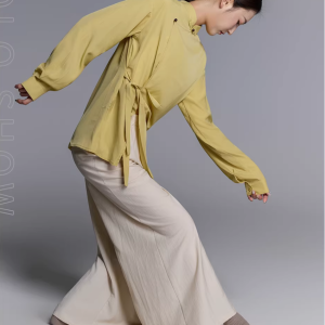 Women's yellow Beige Kung Fu suit/Tai Chi suit/Zen suit